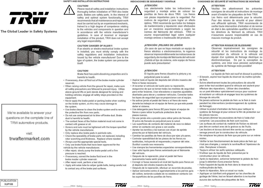 Disc Brake Pad Set Rear, Pack of 2 G4549