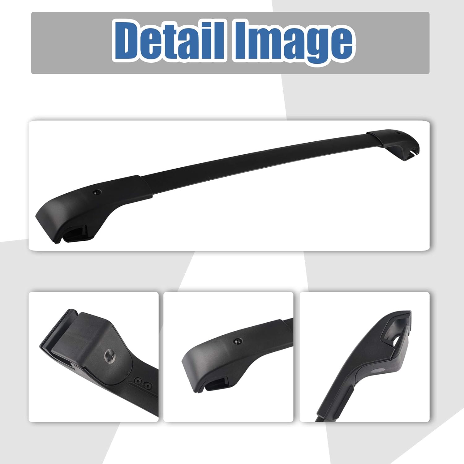 Black Matte Roof Rack Crossbars H141