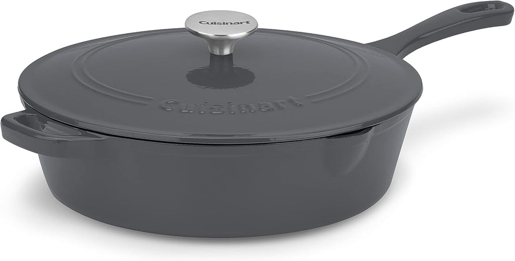 Cardinal Red Enameled Cast Iron 12-Inch Chicken Fryer with Cover I467