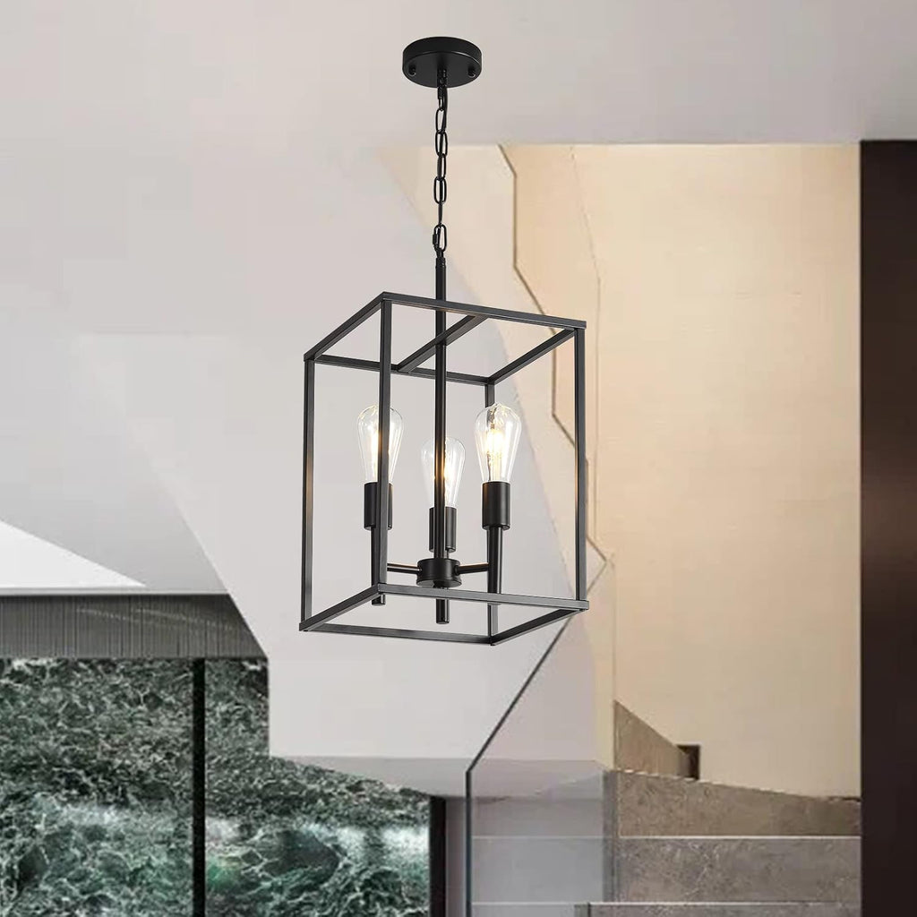 3-Light Black Farmhouse Chandelier R70347