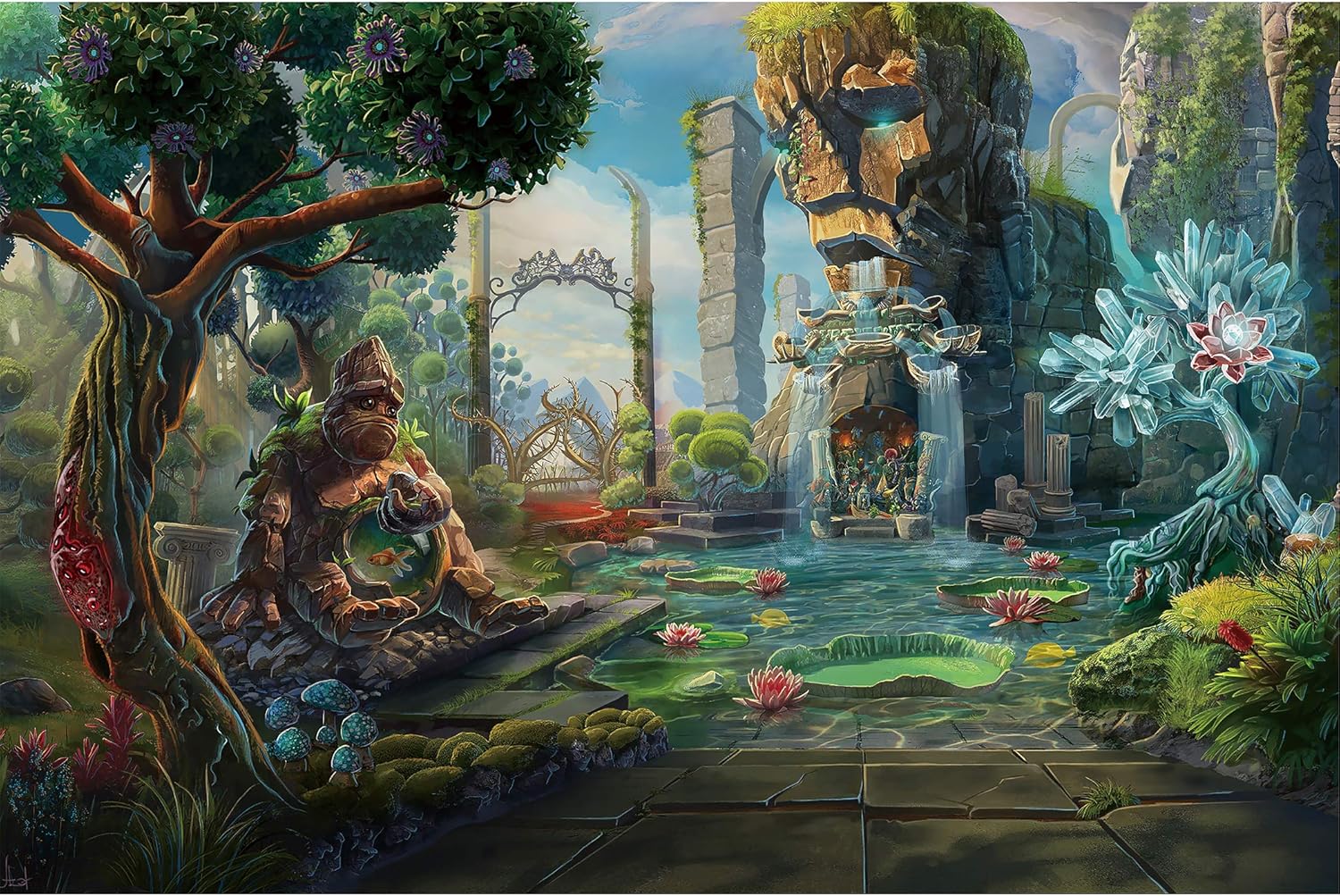 1000 Piece Jigsaw Puzzle Tropical Forest Z868
