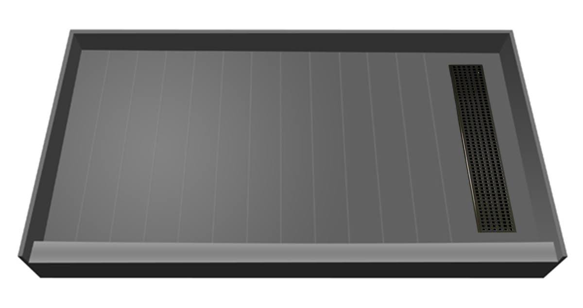 Bronze Single Threshold Shower Base L24067