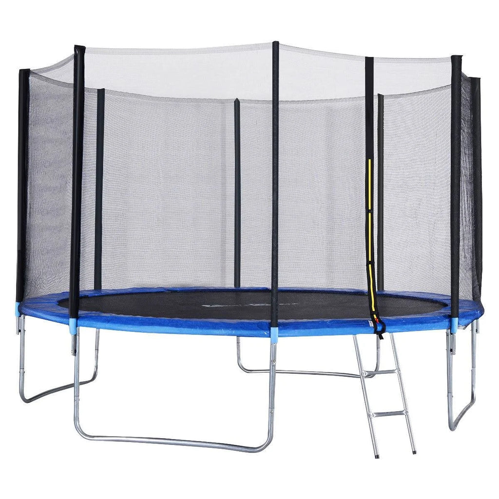 12& Trampoline with Enclosure Net Spring Pad & Ladder O334315