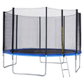 12& Trampoline with Enclosure Net Spring Pad & Ladder O334315