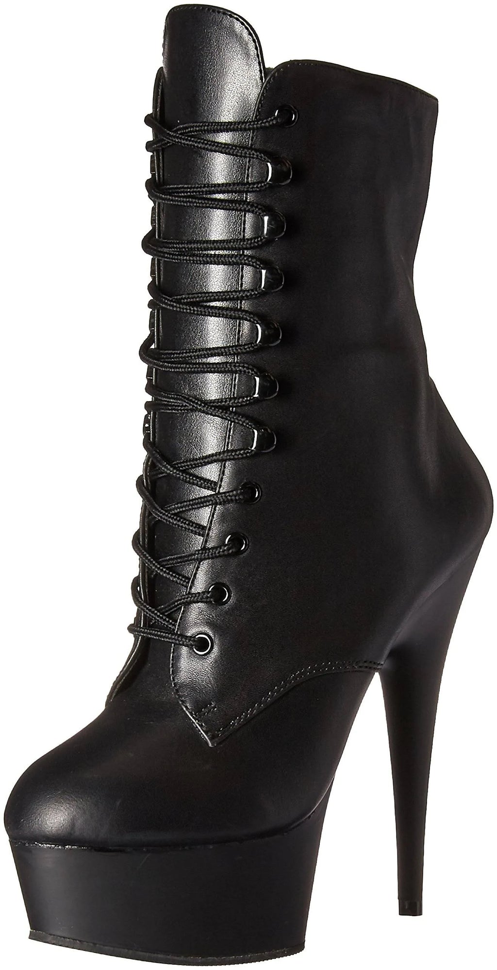 Black Leather Boots P6416