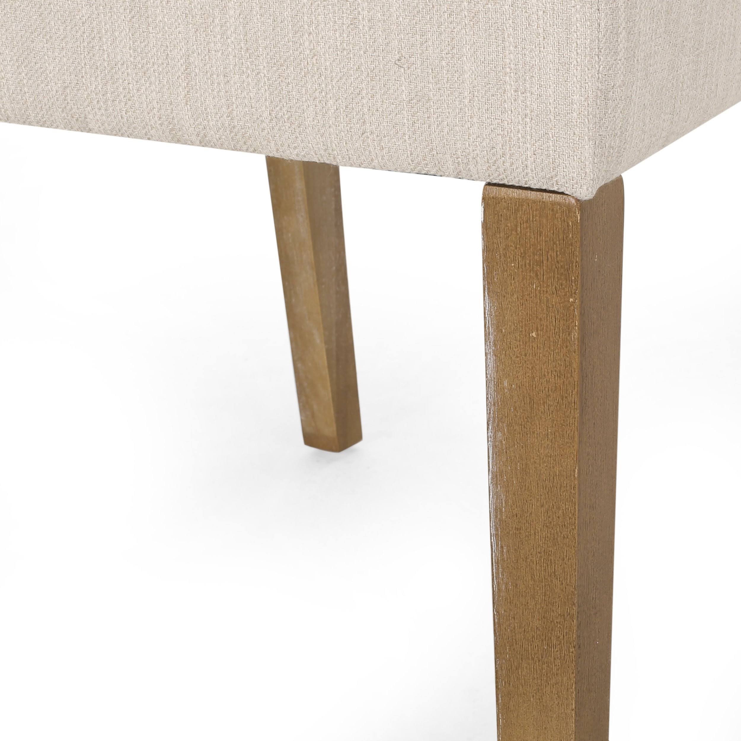 Dark Brown Upholstered Dining Chair, Set of 2 D27734