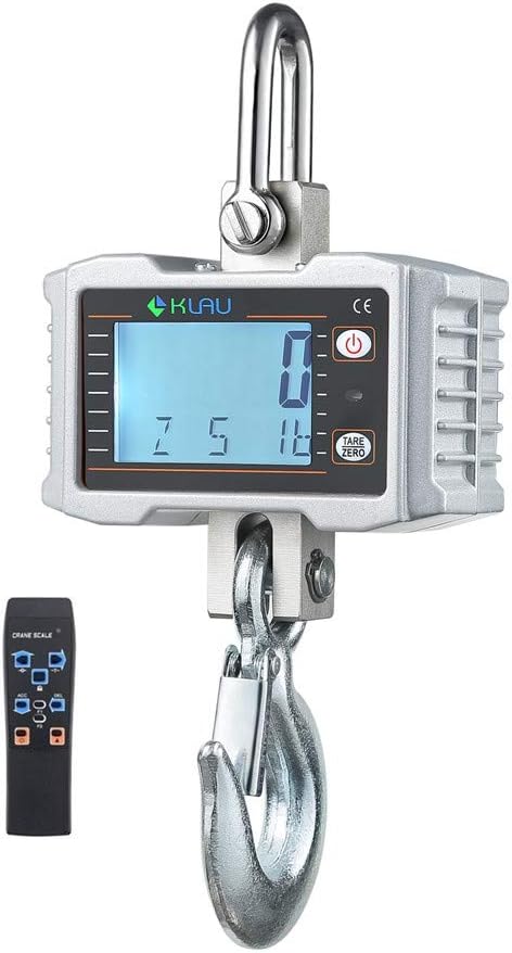 Silver LCD Display Hanging Scale Q693463