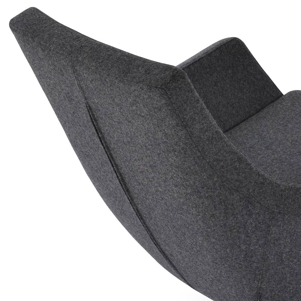 Black Leatherette Arm Chair W808