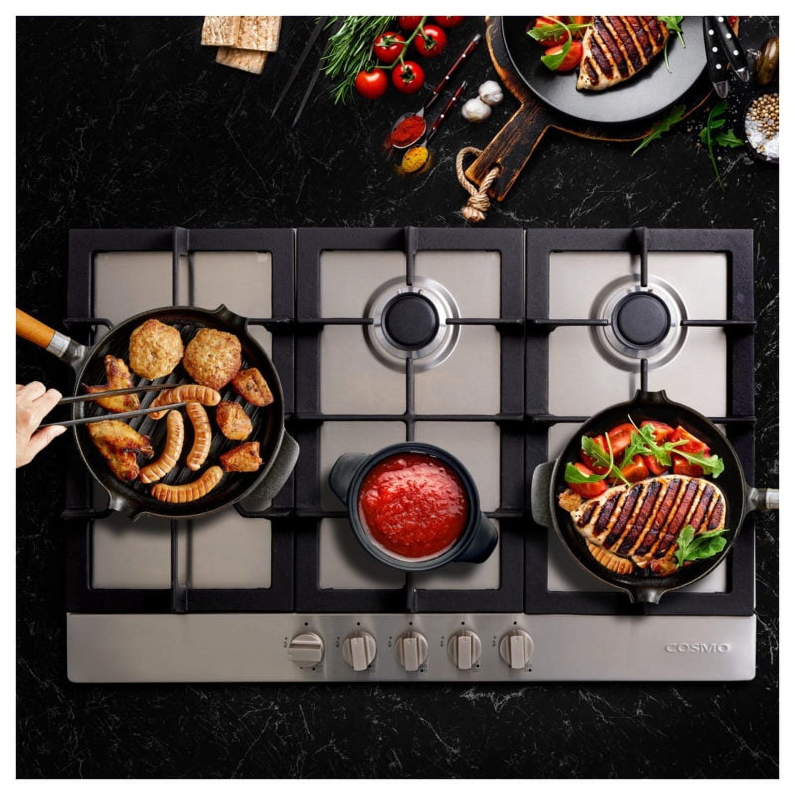 30 in. Drop-In Stainless Steel Gas Cooktop U14961