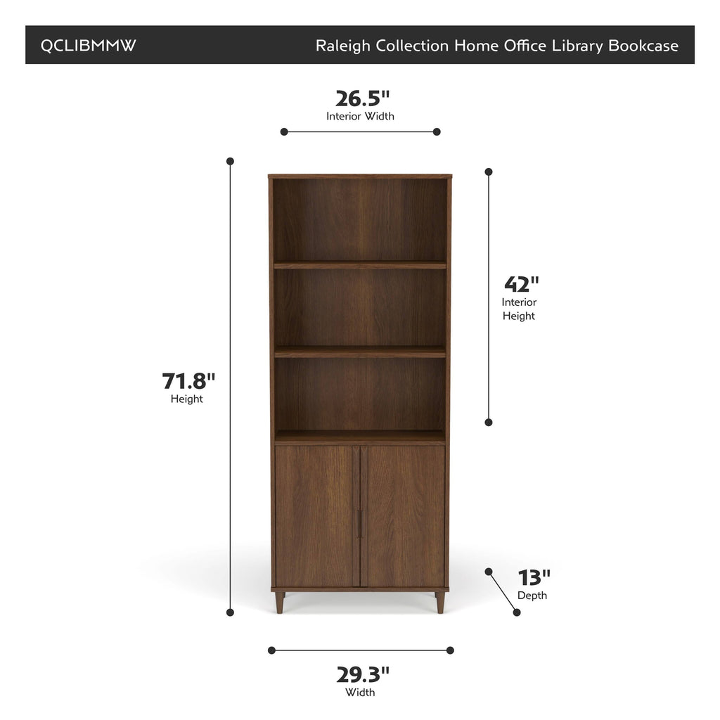 Vintage Walnut Bookcase Y6273