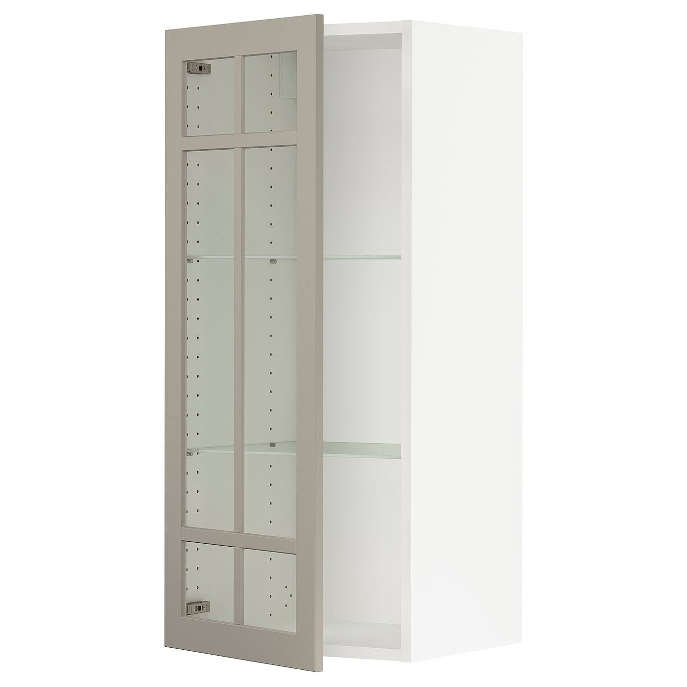 White Glass Wall Cabinet M548