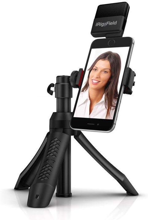 Black Smartphone Stand with Tripod and Bluetooth Shutter B144