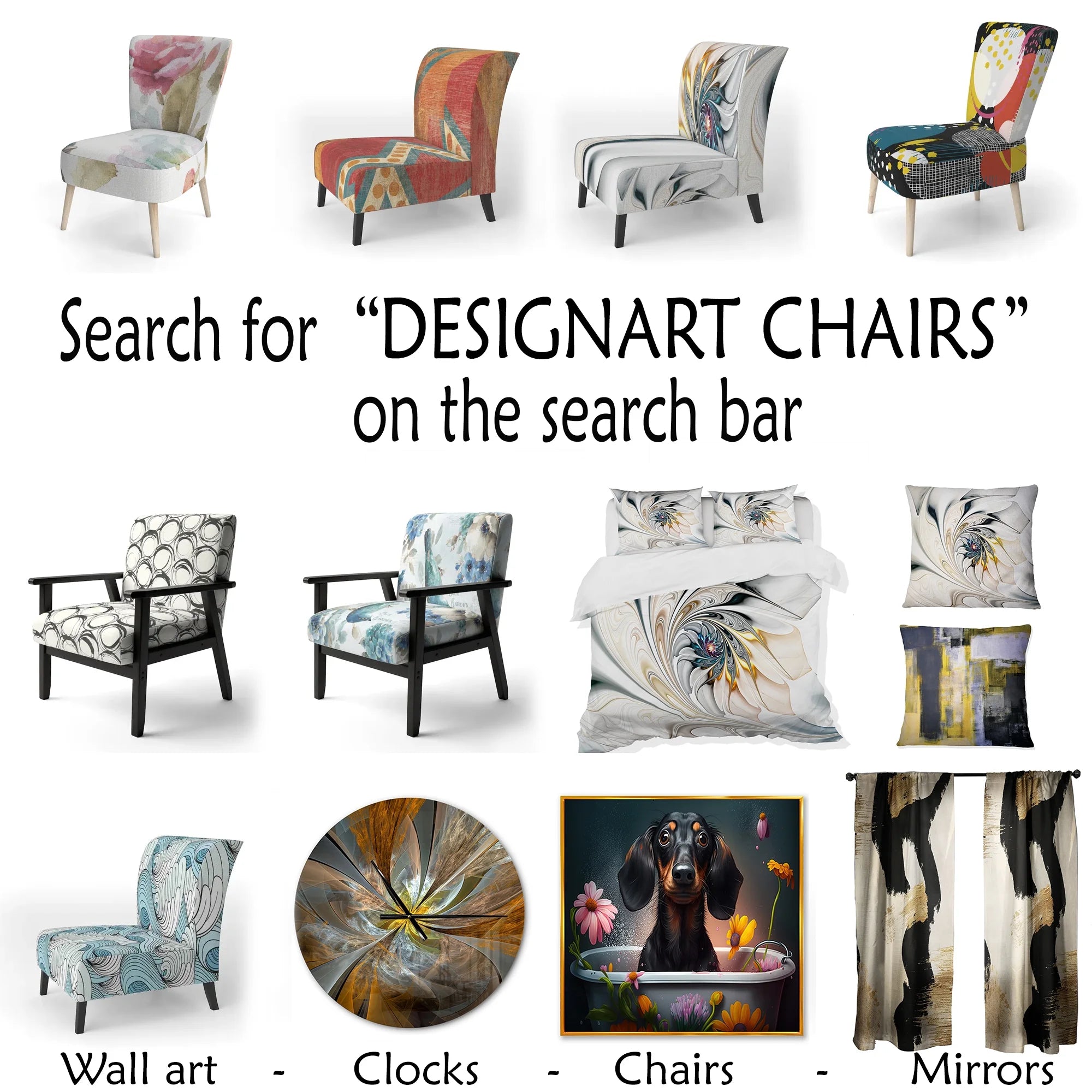 Upholstered Floral Accent Chair F985041