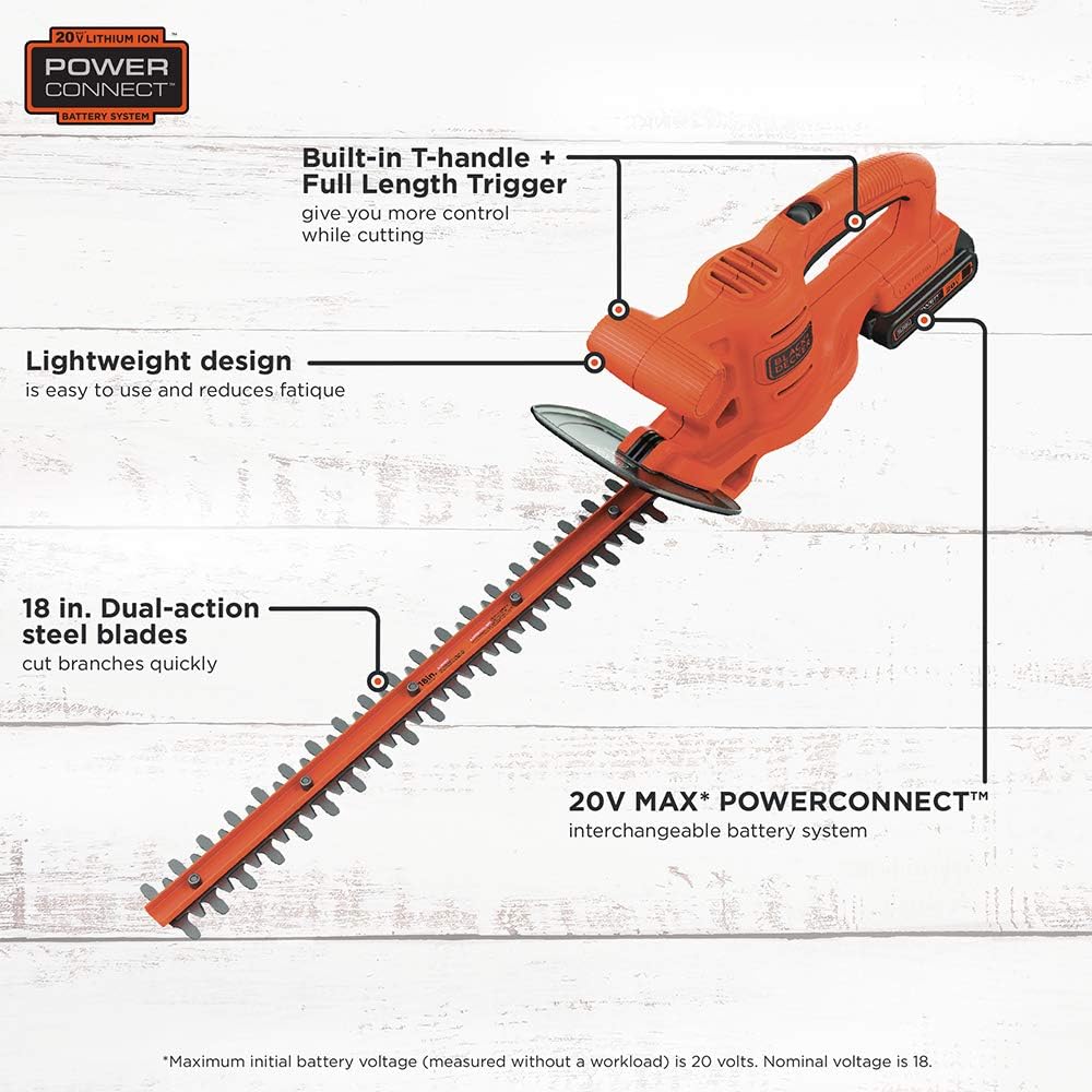 20V MAX Hedge Trimmer Kit, 18-Inch B149