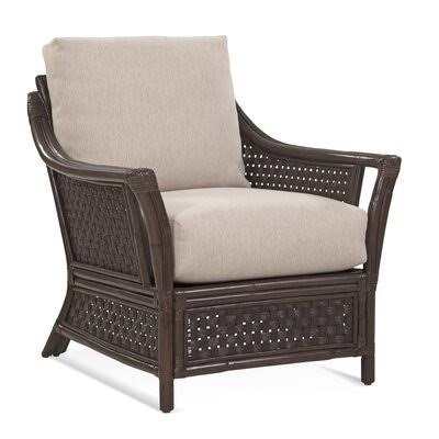 Blue and Cream Stripe Armchair V9169