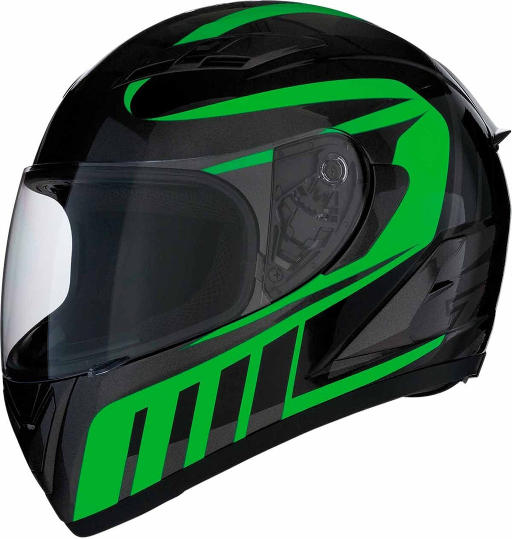 Black/Green Attack Helmet Y95772