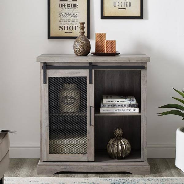 Grey Wash Farmhouse Accent Cabinet H249241