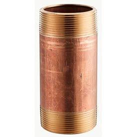 Red Brass Pipe Nipple, Pkg Qty 5 V129682