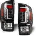 Black/Clear Lens LED Tube Bar Tail Lights K56538