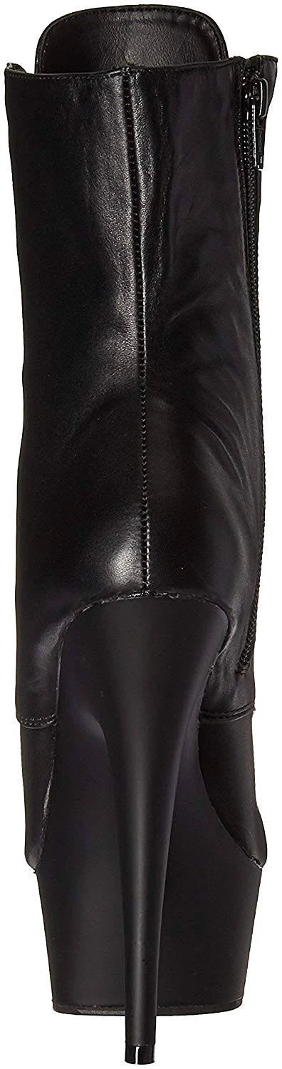 Black Leather Boots P6416
