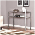 Silver and Black Console Table A48333