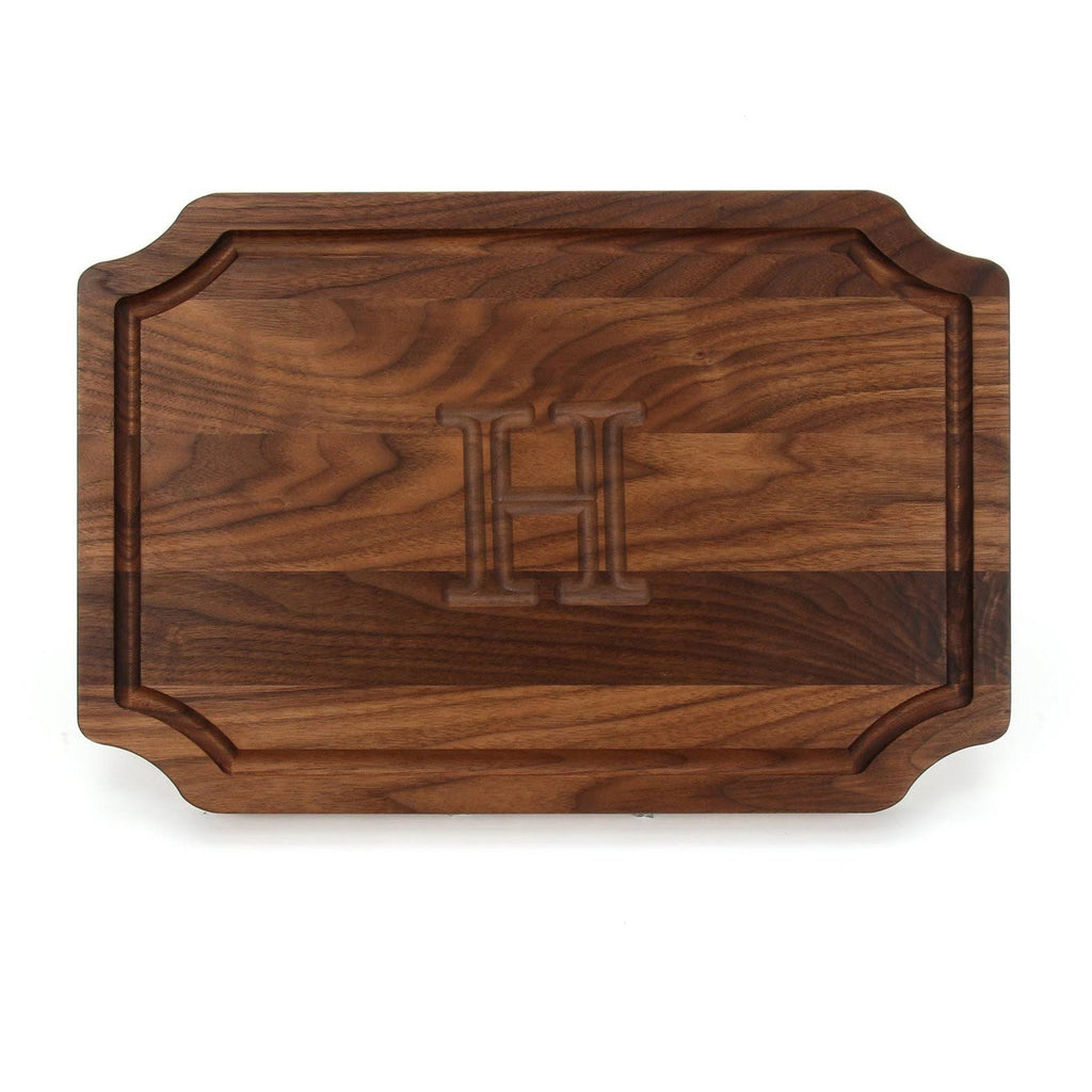 Walnut Scalloped Cutting Board X10206
