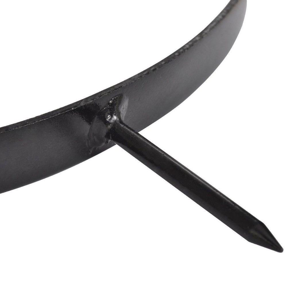 Black Garden Lawn Roller with 5 Aerator Bands J725