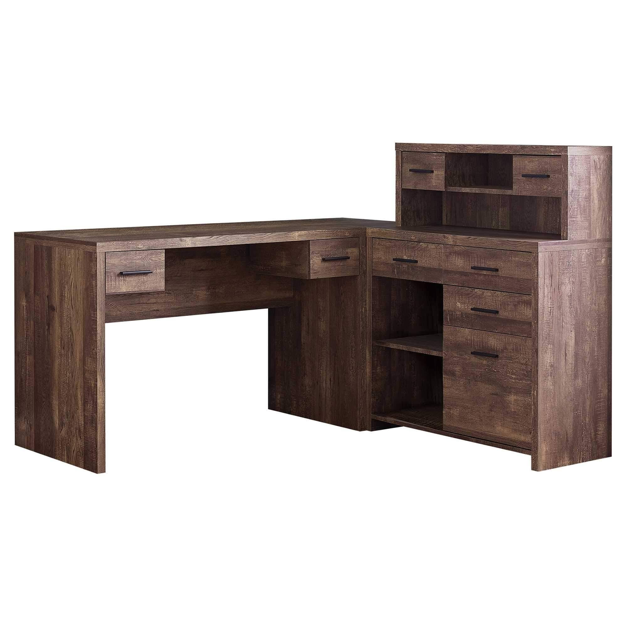 Grey Reclaimed Wood Computer Desk J1891