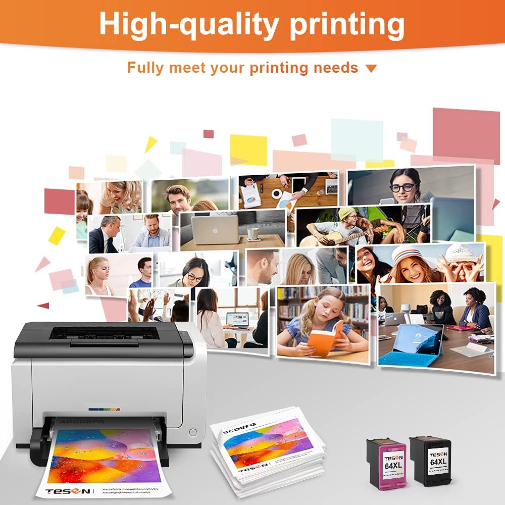 Remanufactured 64XL Ink Cartridge 2 Pack (1 Black + 1 Color) P549