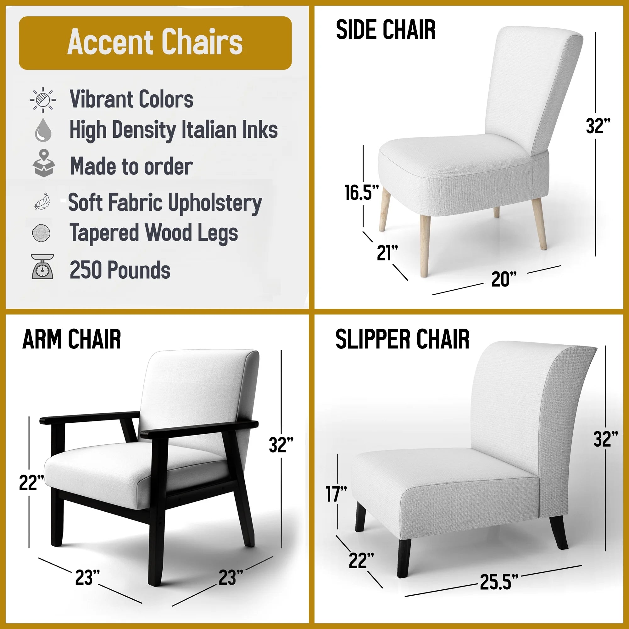 Upholstered Floral Accent Chair F985041