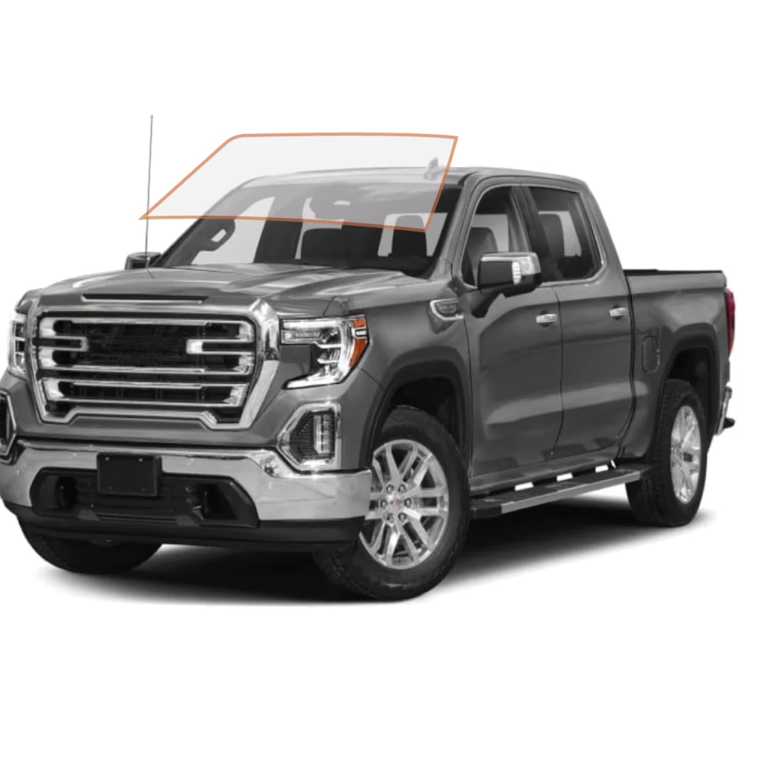 Precut Ceramic Window Tint Film for 2014-2019 Chevrolet Silverado 2500 Crew Cab Front Windshield 50% Q248764