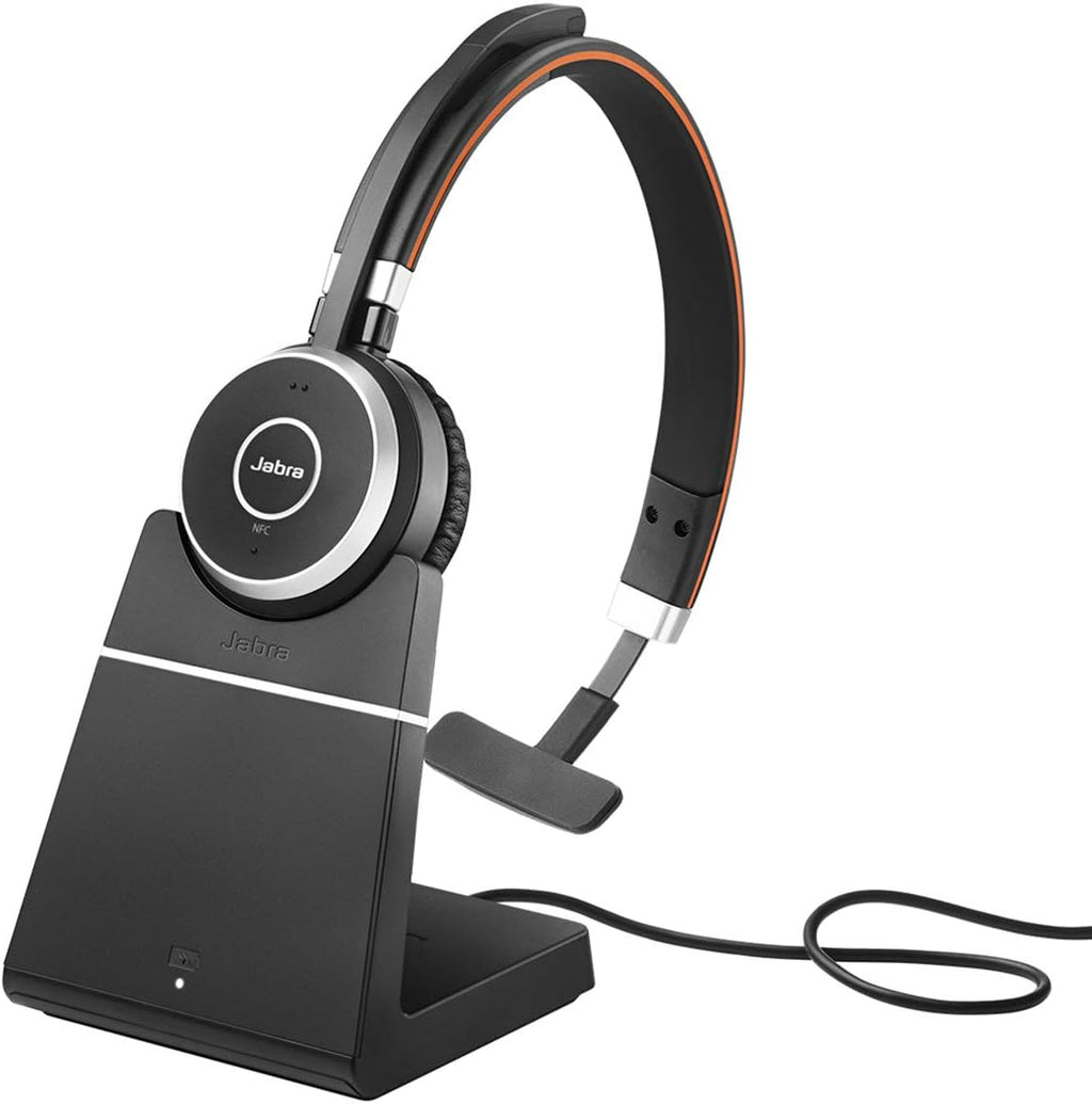 Jabra Evolve 65 UC Wireless Headset Mono with Link 370 USB Adapter O3907