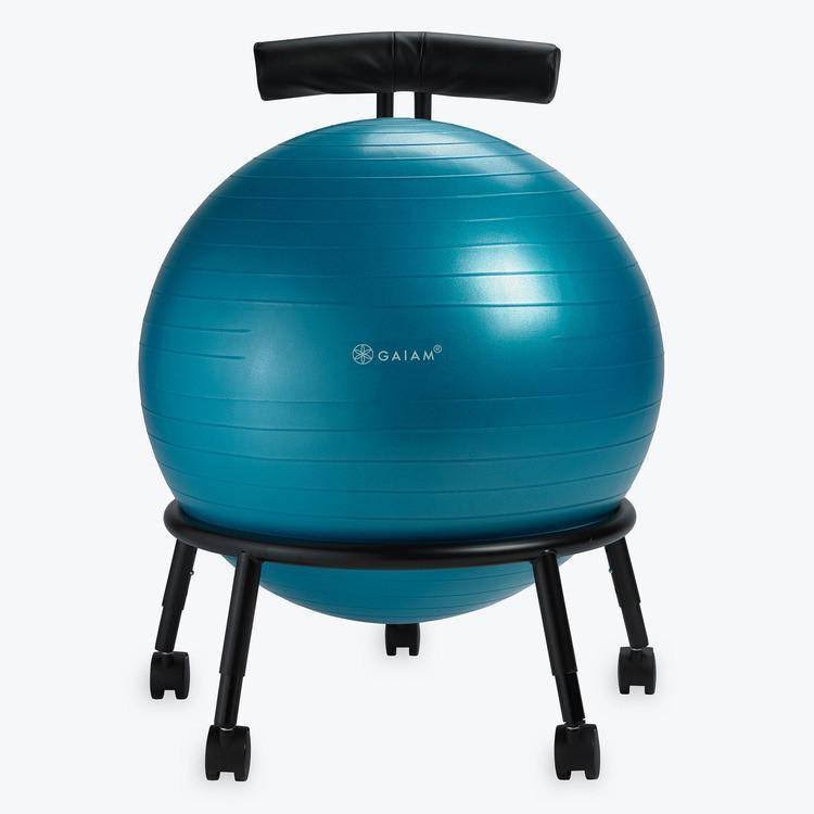 Black Yoga Balance Ball Chair Q1094