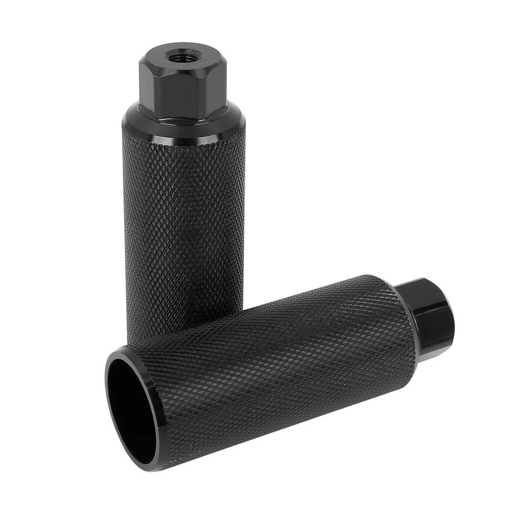 Black Aluminum Alloy Rear Foot Pegs Footrests for Bicycle Fit 3/8 Inch R397