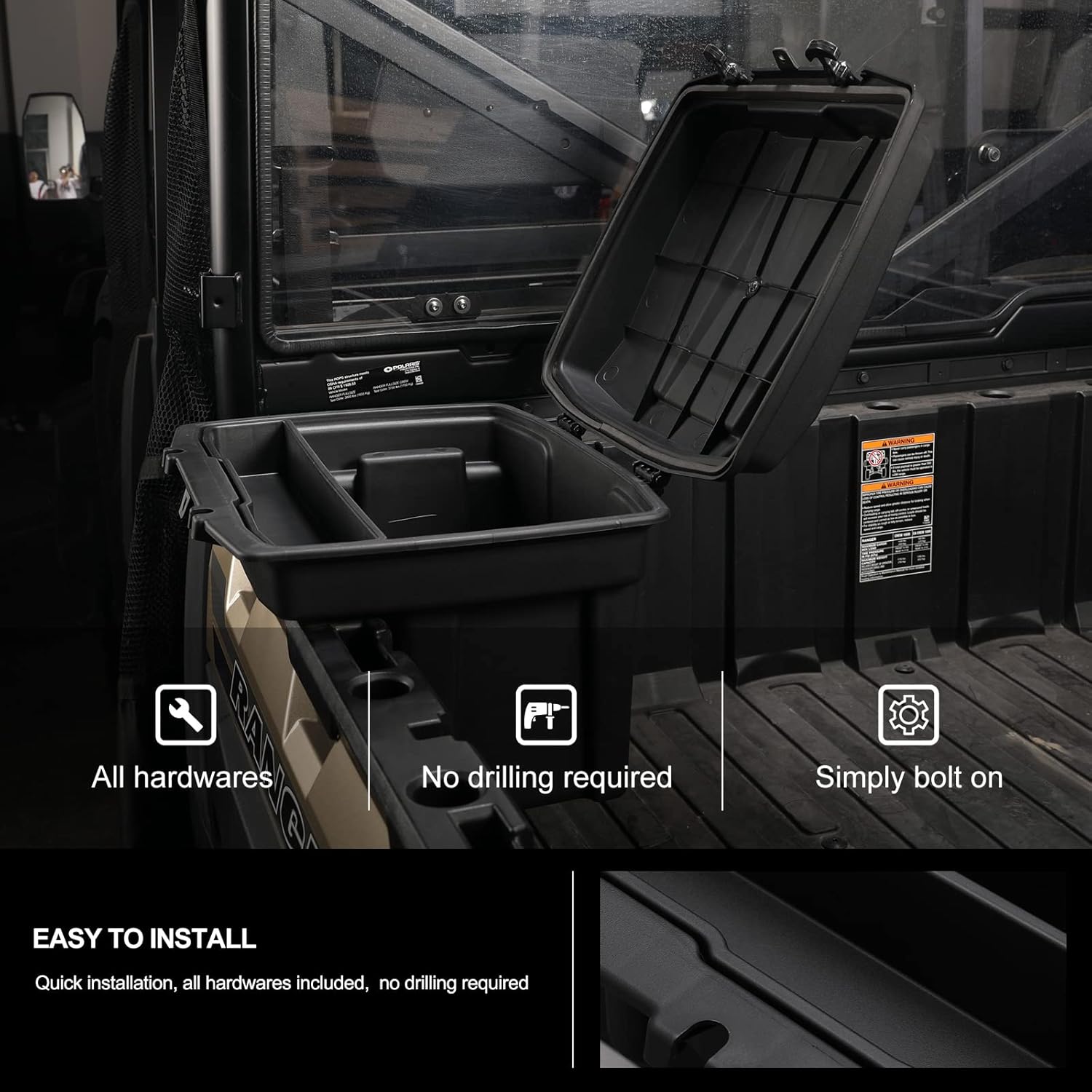 Rear Cargo Box Trunk Bed Tool Storage Bin Z161130
