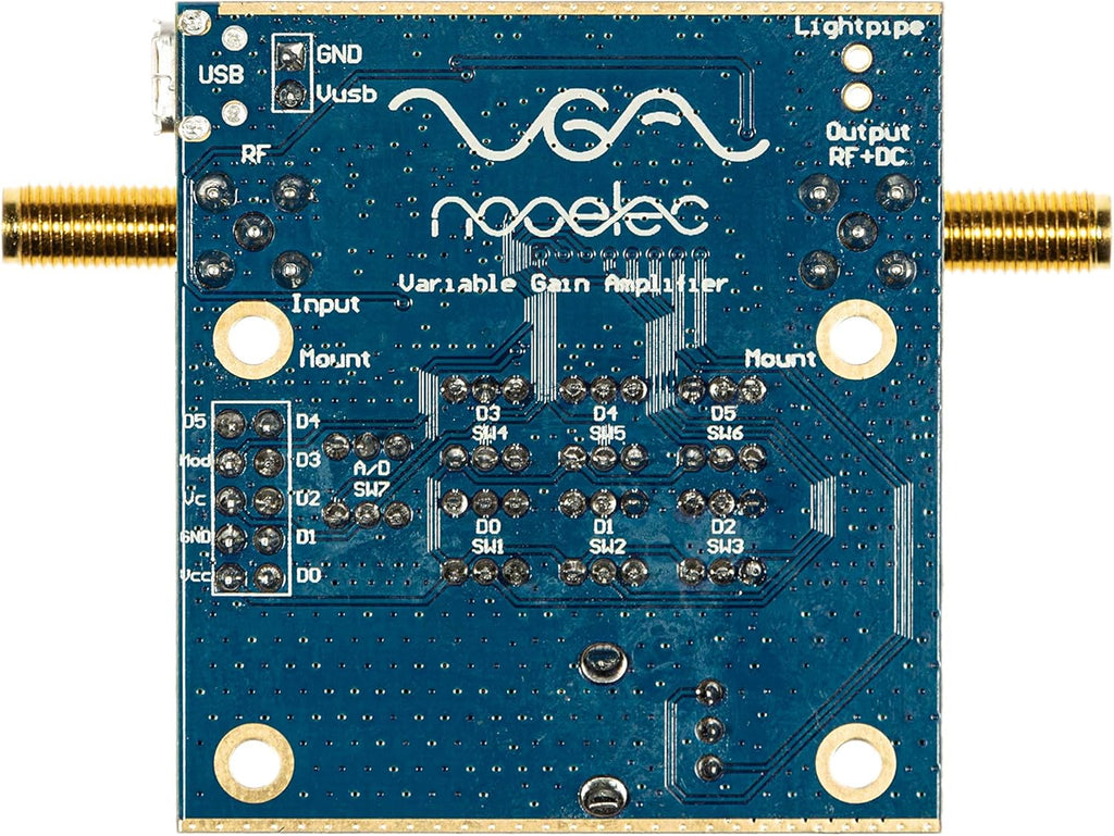 Ultra Low-Noise Variable Gain Amplifier Module for RF & SDR, Wideband 30MHz-4000MHz with Bias Tee & USB Power Options W349842
