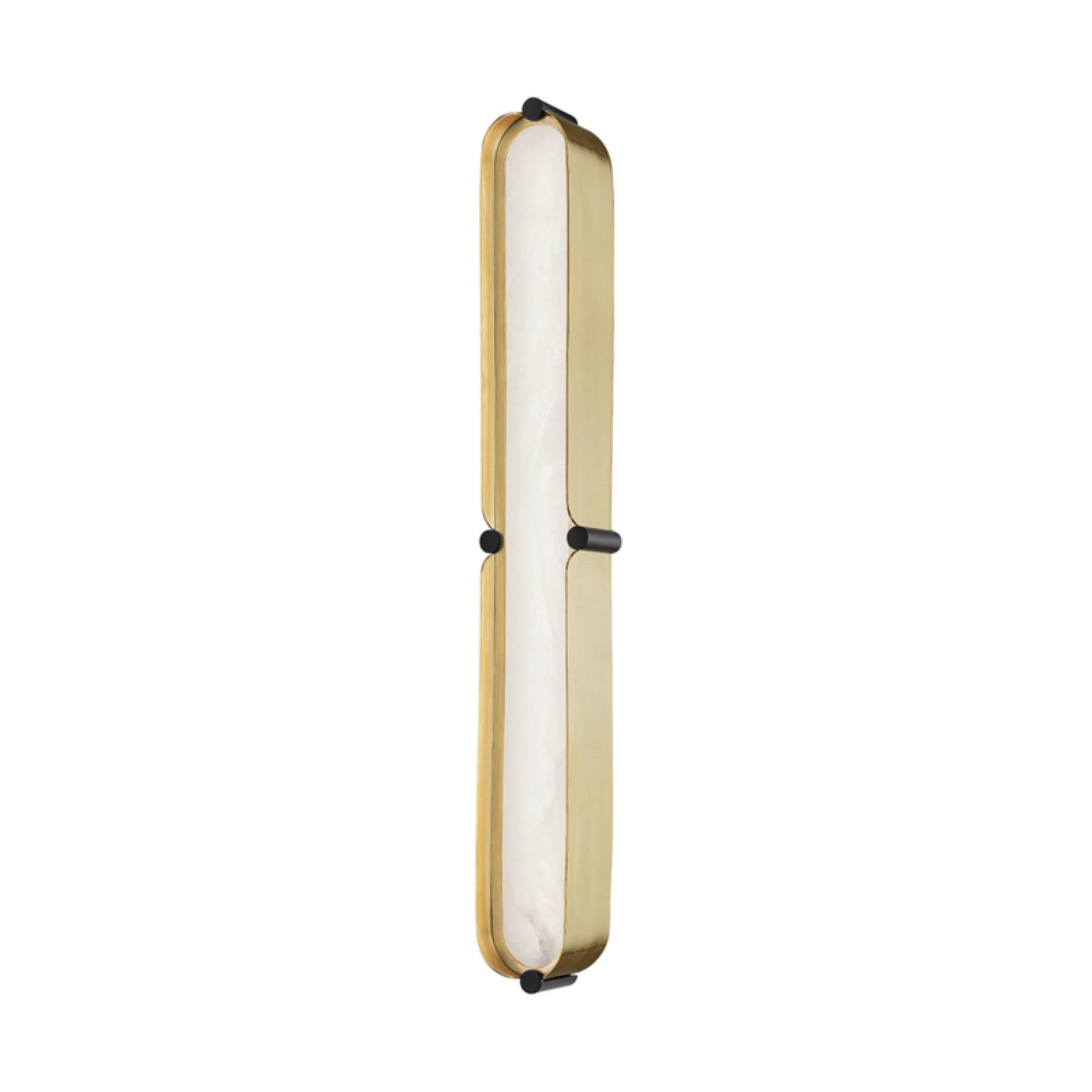 Aged Brass & Black LED Bath Bracket D850