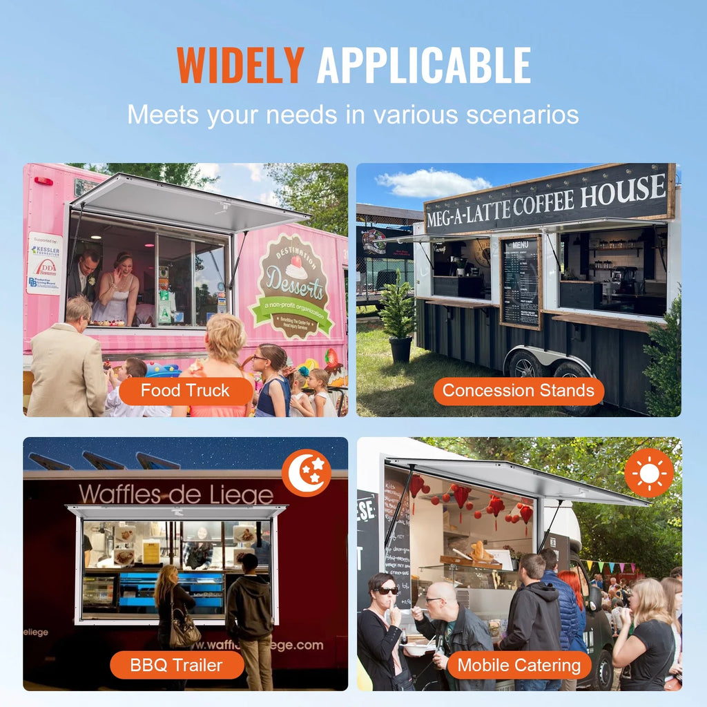 Concession Stand Serving Window Food Truck Awning X67098