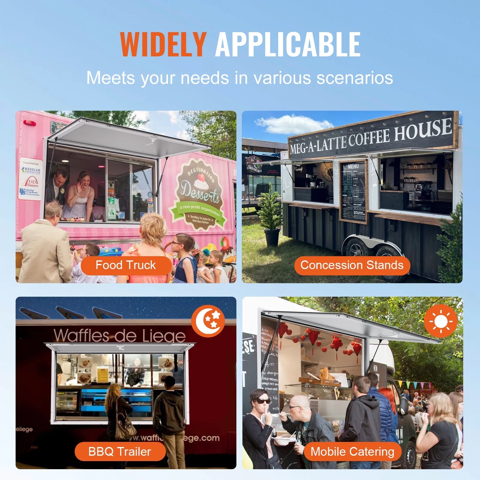 Concession Stand Serving Window Food Truck Awning X67098