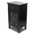 Black Accent Cabinet with Drawer B411