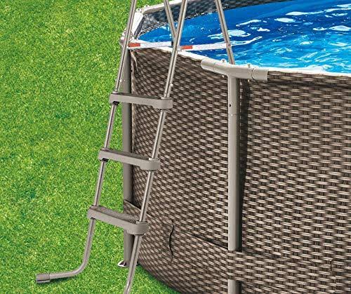 14 x 36 x 22 Metal Frame Above Ground Pool Ladder Pump Filter U6960