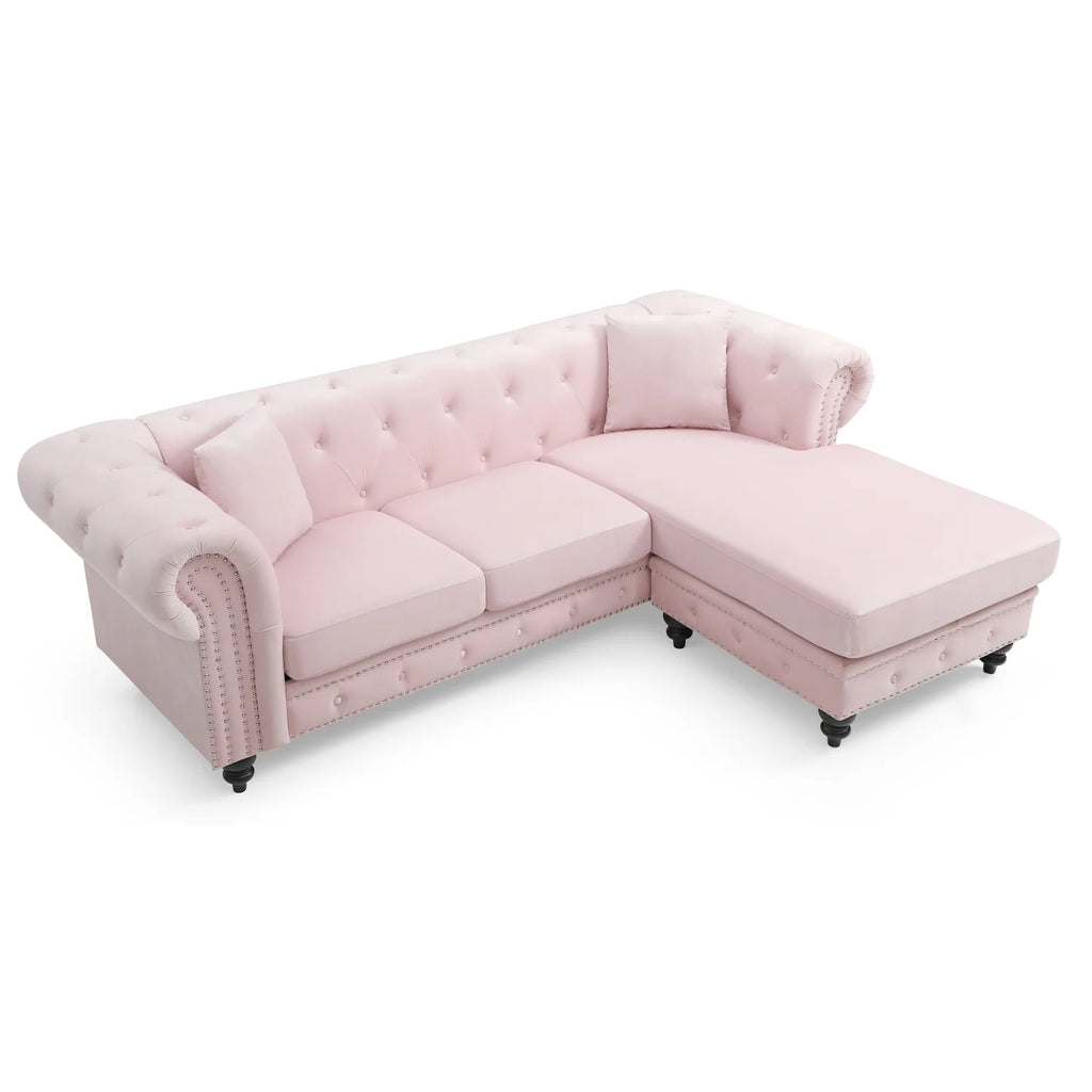 Pink Sofa Chaise ( 3 Boxes ) R5999