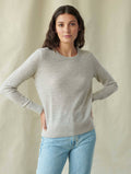 Misty Grey Heather Cashmere Crewneck K942525