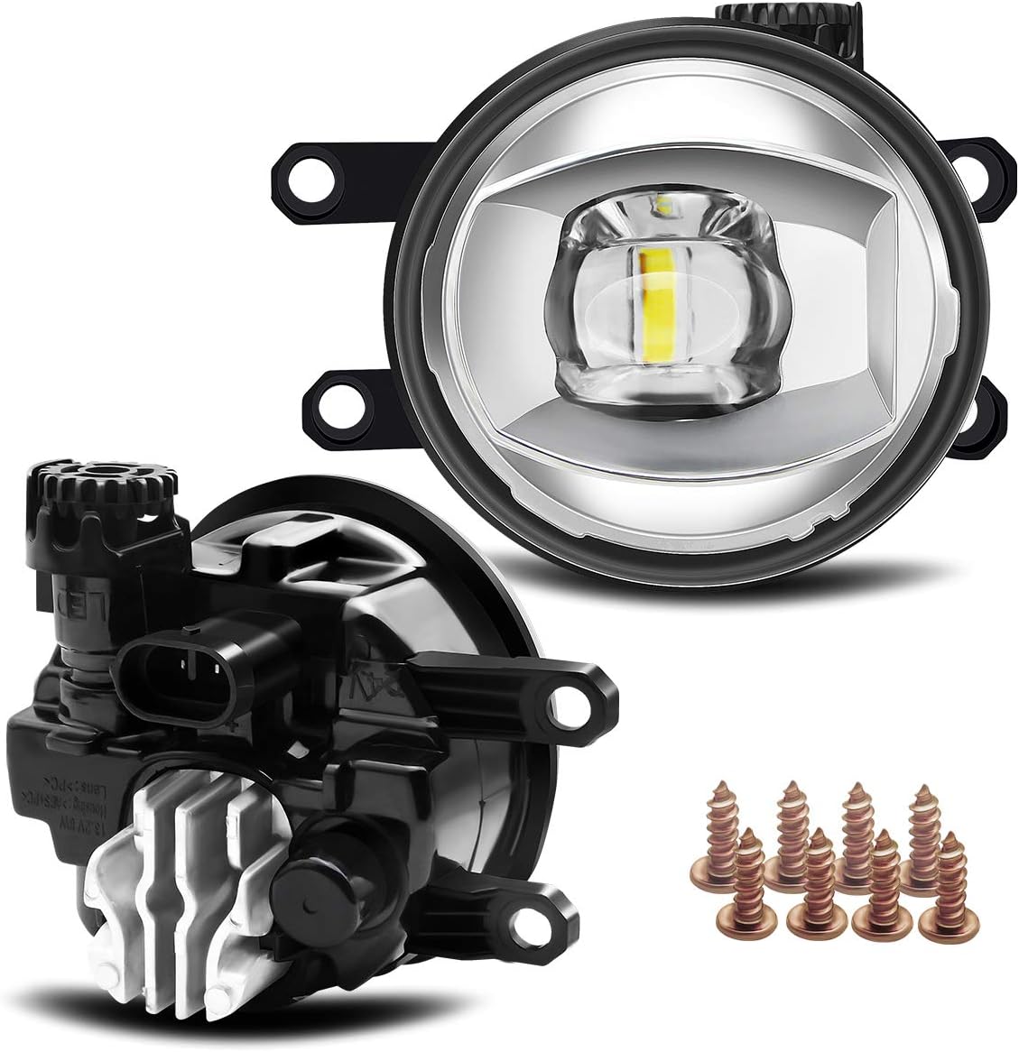 LED Lens Fog Light Replacement for Toyota Camry RAV4 Highlander Corolla 4Runner Tacoma Tundra Sienna Lexus LX570 ES300h ES350 RX350 RX450h V5260