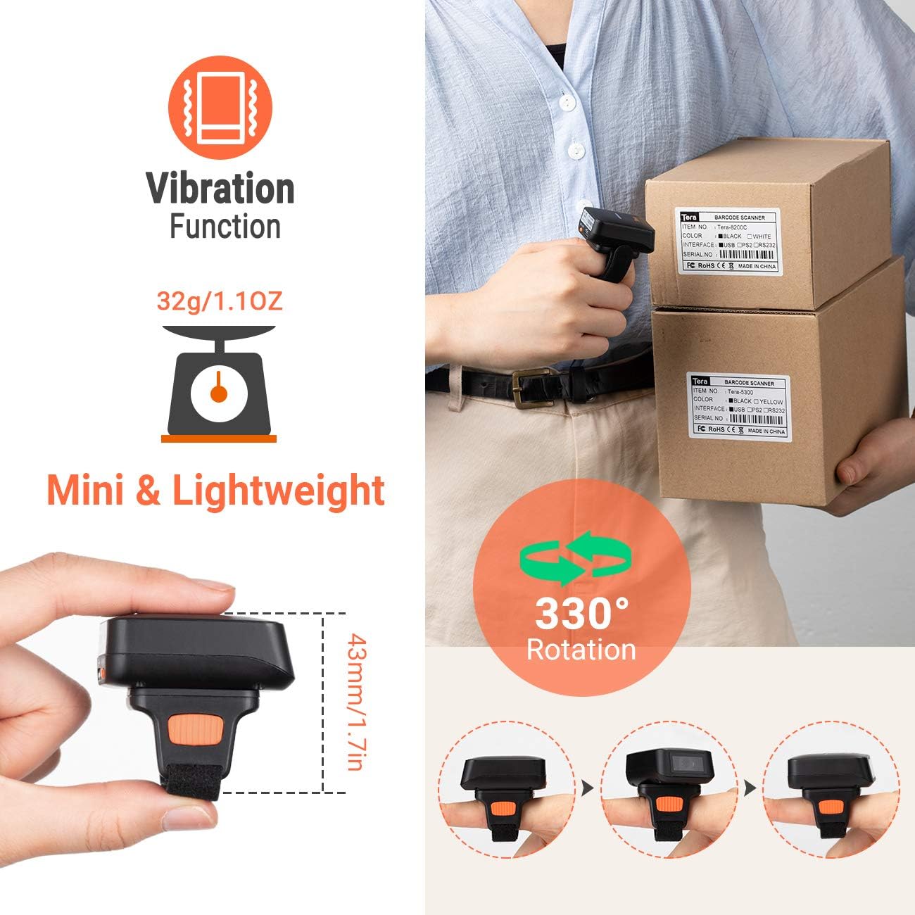 Wireless Bluetooth Barcode Scanner B75063