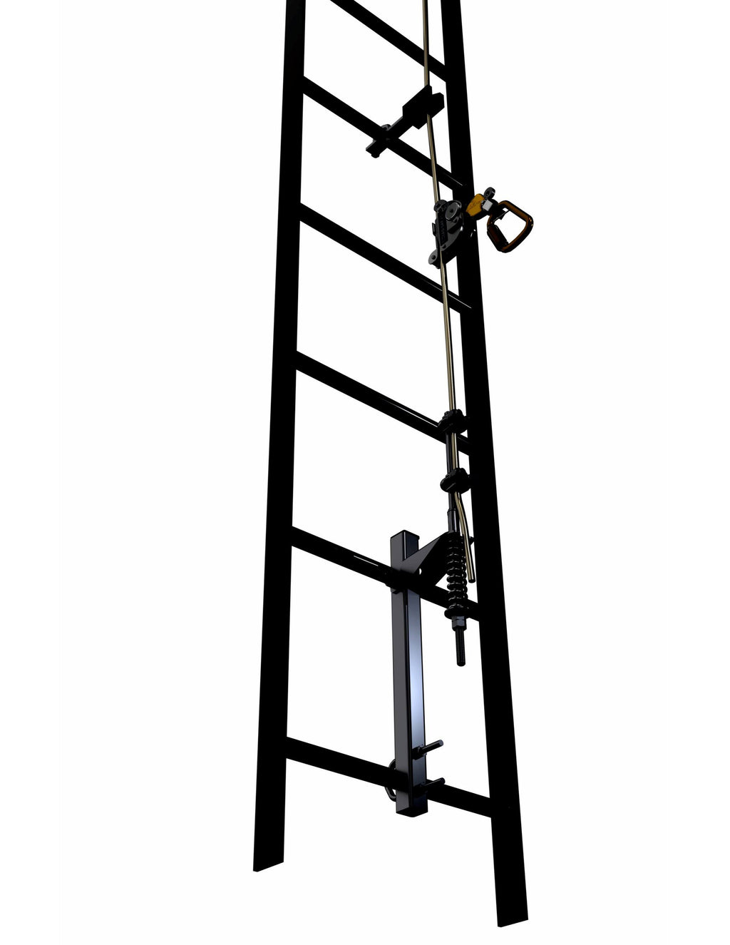 Galvanized Steel Vertical Safety System, 90 ft P7712