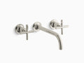Polished Nickel Wall-Mount Bathroom Sink Faucet Trim U24593