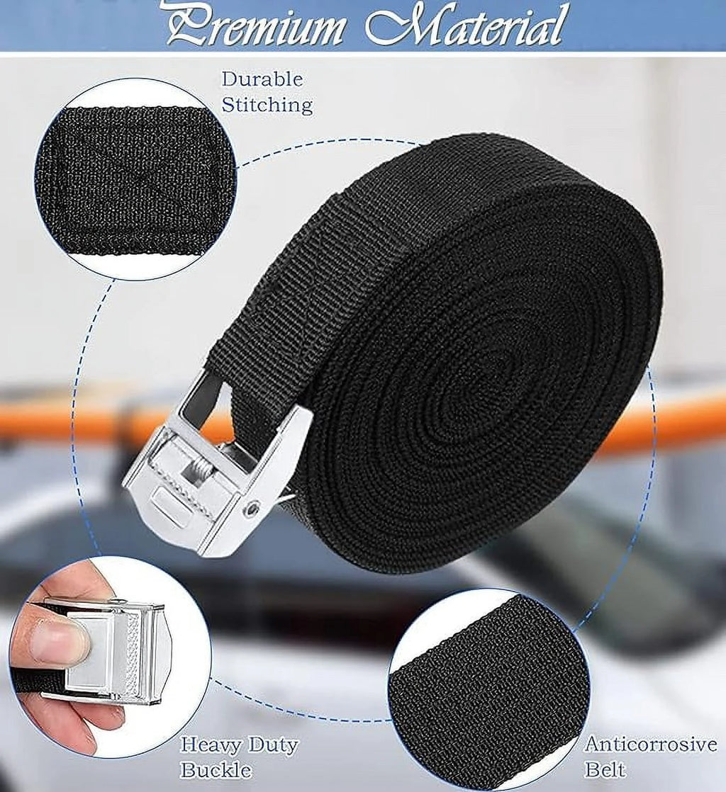 12 Packs 16ft Adjustable Cam Buckle Lashing Straps G714890