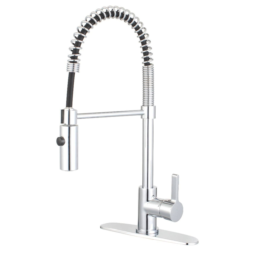 Matte Black Single-Handle Pre-Rinse Kitchen Faucet P6205