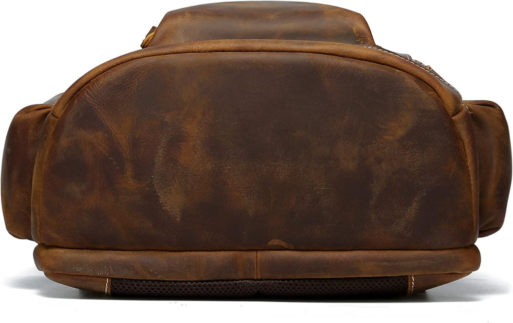 Vintage Full Grain Leather Backpack R7935